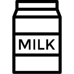 
Milk Bottle Vector Line Icon
