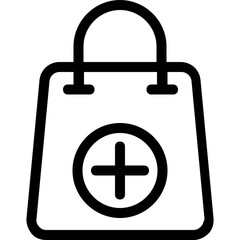 
Tote Bag Vector Line Icon
