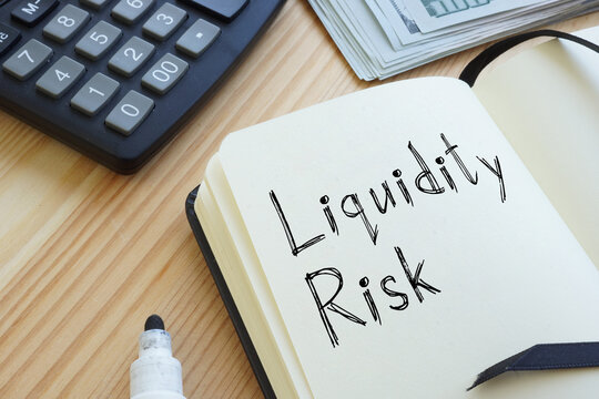 Liquidity risk is shown on the business photo using the text