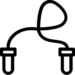 
Jumping Rope Vector Line Icon
