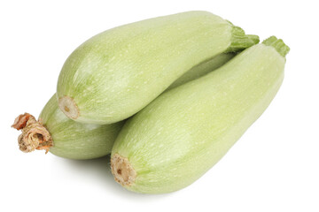 Zucchini isolated on white background