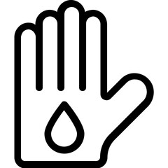 
Bleeding Vector Line Icon
