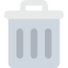 
Dustbin Flat Vector Icon
