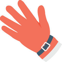Gardner Gloves Flat Vector Icon