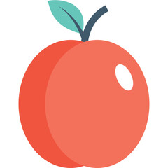 
Apple Flat Vector Icon
