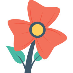 
Rose Flat Vector Icon
