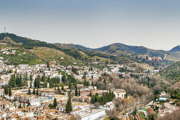 Fototapeta na wymiar View of Granada city, Spain