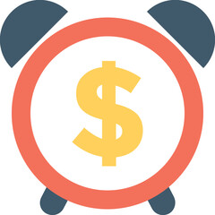 Obraz premium Business Timer Flat Vector Icon 