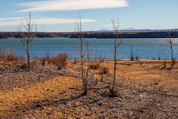 Scenic landscape of Lake Pueblo State Park in Southern Colorado