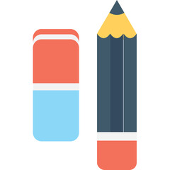 
Stationery Flat Vector Icon
