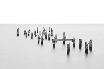 A lovely Long Exposure showcases the Swanage Old Pier to great effect at Dorset.	