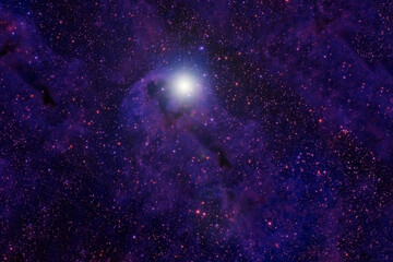 Blue galaxy in deep space. Elements of this image furnished by NASA