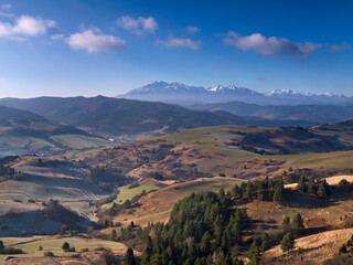 Widok na Spisz i Tatry z Małych Pienin © Ola i Eryk