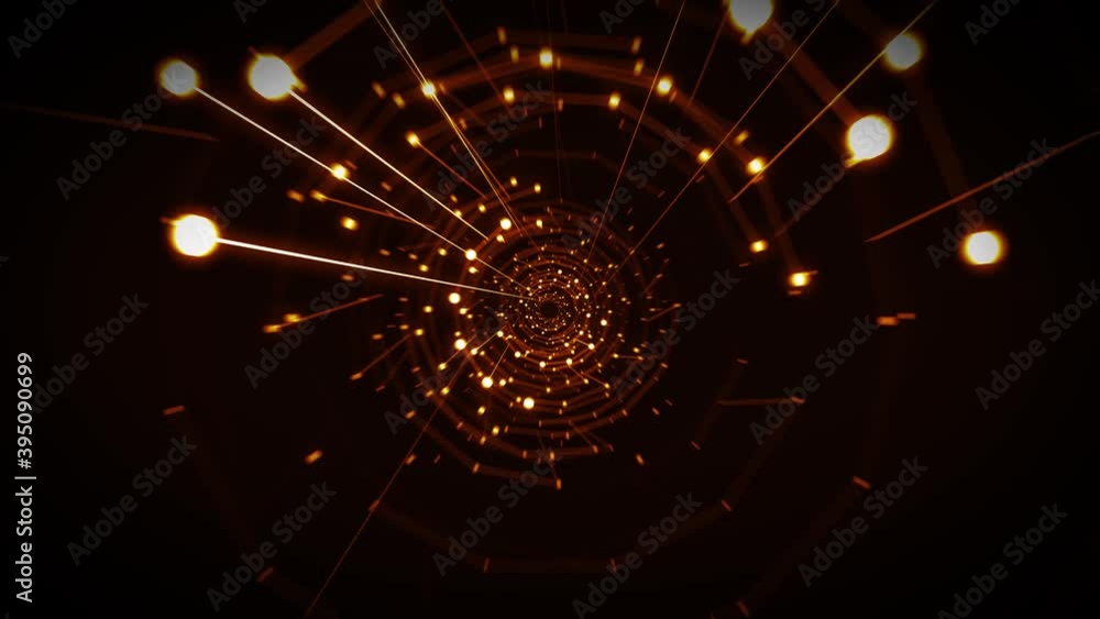 Poster abstract hi tech futuristic plexus design loop/ 4k animation of an abstract technology background wi