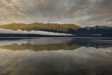 Tranquil lake morning