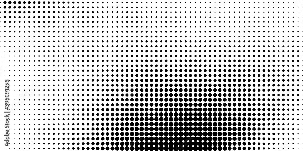 Poster halftone in abstract style. geometric retro banner vector texture. modern print. white and black bac