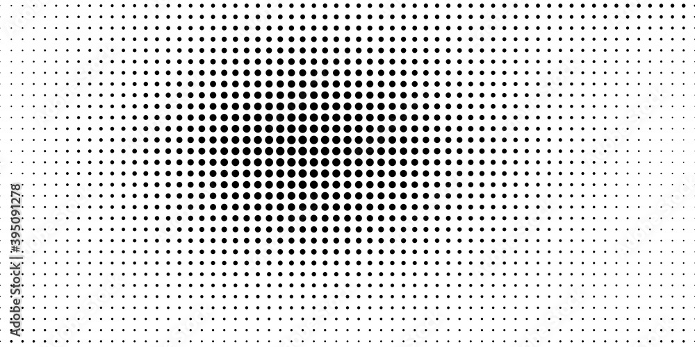 Aufkleber halftone in abstract style. geometric retro banner vector texture. modern print. white and black bac