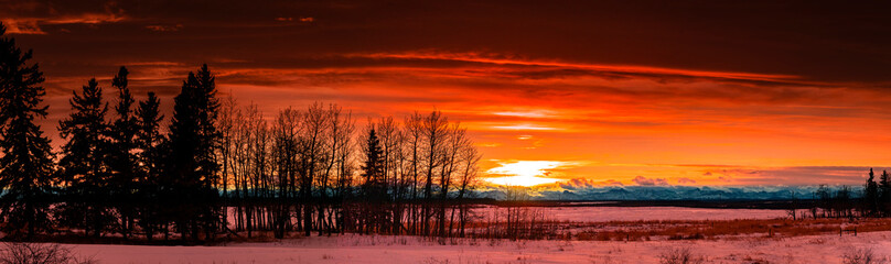 Winter Sunset West of Home