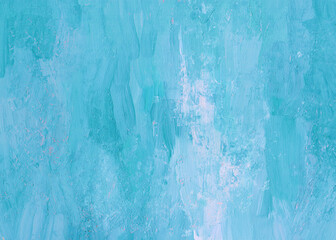Light Blue Paint raster background. white brash strokes texture