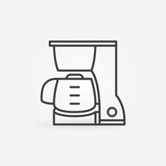 Coffeemaker vector concept icon or sign in outline style