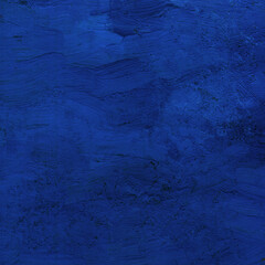 Fototapeta na wymiar Blue square paint raster background. brash strokes texture. Hand drawn splashes