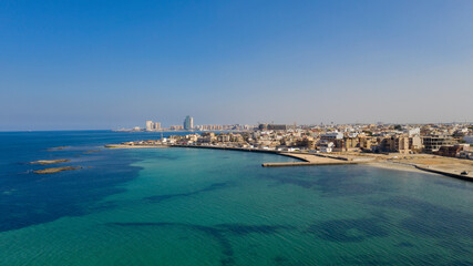 Capital of Libya, Tripoli seafront skyline view