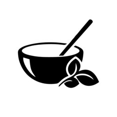 Soup in plate icon