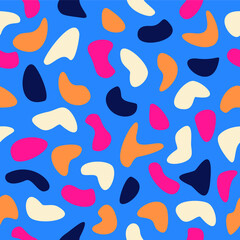 Abstract vector seamless pattern.  Modern trendy vector illustration. Texture for design of wallpaper, poster, illustration