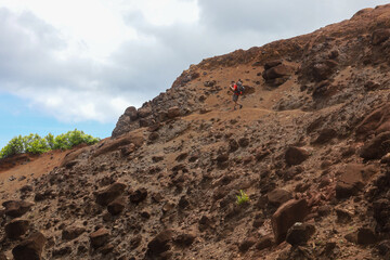 hiking trail of the Nā Pali Coast Hiking Trail