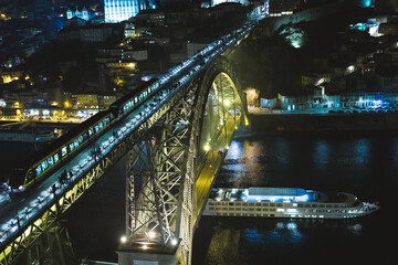 Porto, Portugal, Dom Luis I bridge, Ponte Luis I over Douru river
