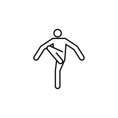 kekomi, karate line icon. Signs and symbols can be used for web, logo, mobile app, UI, UX