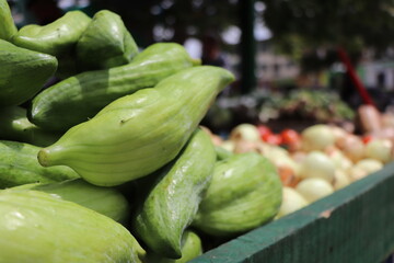 The fresh, organic and delicious Colombian cucumbers