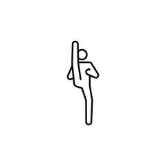 yoko keague, karate line icon. Signs and symbols can be used for web, logo, mobile app, UI, UX