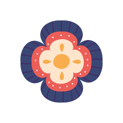 floral element icon, colorful design