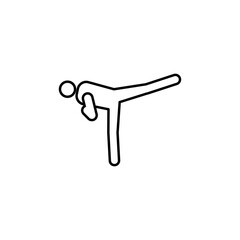 sciken jordan uke, karate line icon. Signs and symbols can be used for web, logo, mobile app, UI, UX