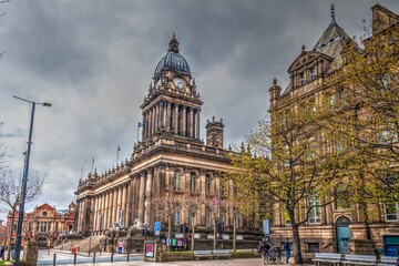 Fototapeta premium Leeds Town Hall. Great Britain.