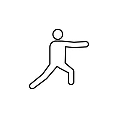 nunchaku, karate line icon. Signs and symbols can be used for web, logo, mobile app, UI, UX