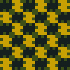 Checks ornament. Seamless pattern. Squares illustration. Geometrical background. Tiles wallpaper. Ethnic motif. Geometric ornate. Digital paper, textile print, web design, abstract image. Vector art.