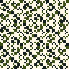 Squares, figures seamless pattern. Checks, shapes ornate. Tribal motif. Geometric background. Modern wallpaper. Ethnic ornament. Textile print, web design, geometry abstract. Geometrical image. Vector