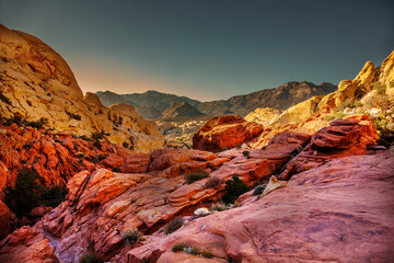 Fototapeta na wymiar View of Red Rock Canyon