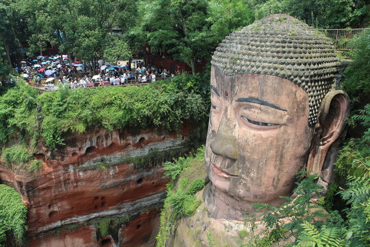 Leshan Giant Buddha Head China