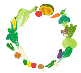 vegetables_Circle White Back