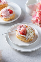 cake with whipped cream