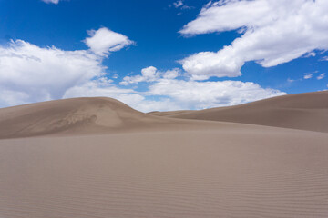 Fototapeta na wymiar Great Sand Dunes National Park blue skies