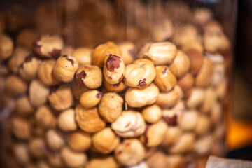 Natural toasted hazelnuts for confectionery