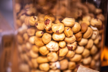 Natural toasted hazelnuts for confectionery