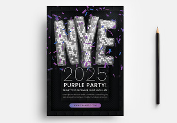 New Year NYE Party Flyer