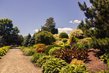 Lovely Garden at Rouyn ( Quebec ) With Footpath