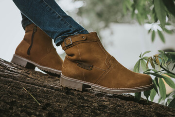 Calzado de piel especial para hiking