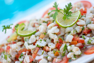 delicioso ceviche mexicano 